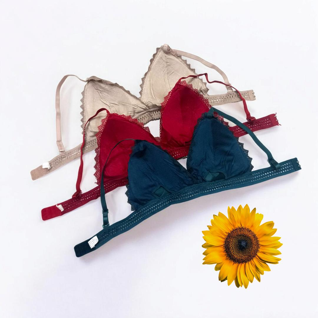 Spandex Lace Work Comfortable & Light Weight Padded Bra 136