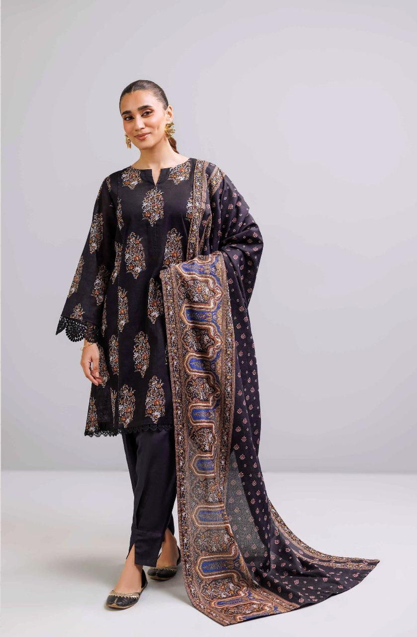 3 Pcs Nishat Women's Unstitched Printed Suit 42404892R