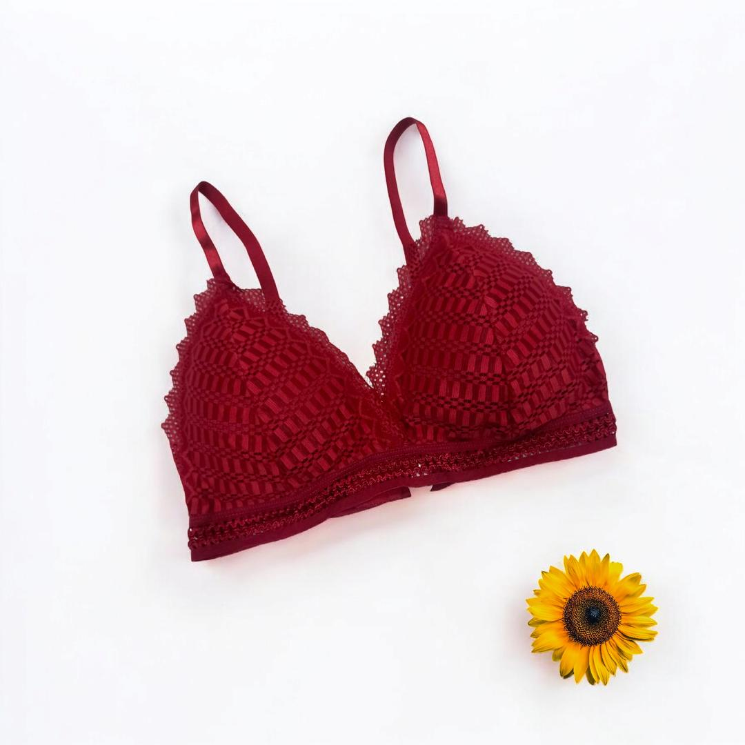 Spandex Lace Work Comfortable & Light Weight Padded Bra 132