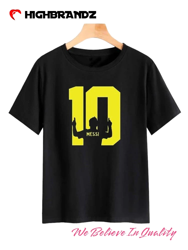Cotton Graphic Sublimation T-Shirt Messi