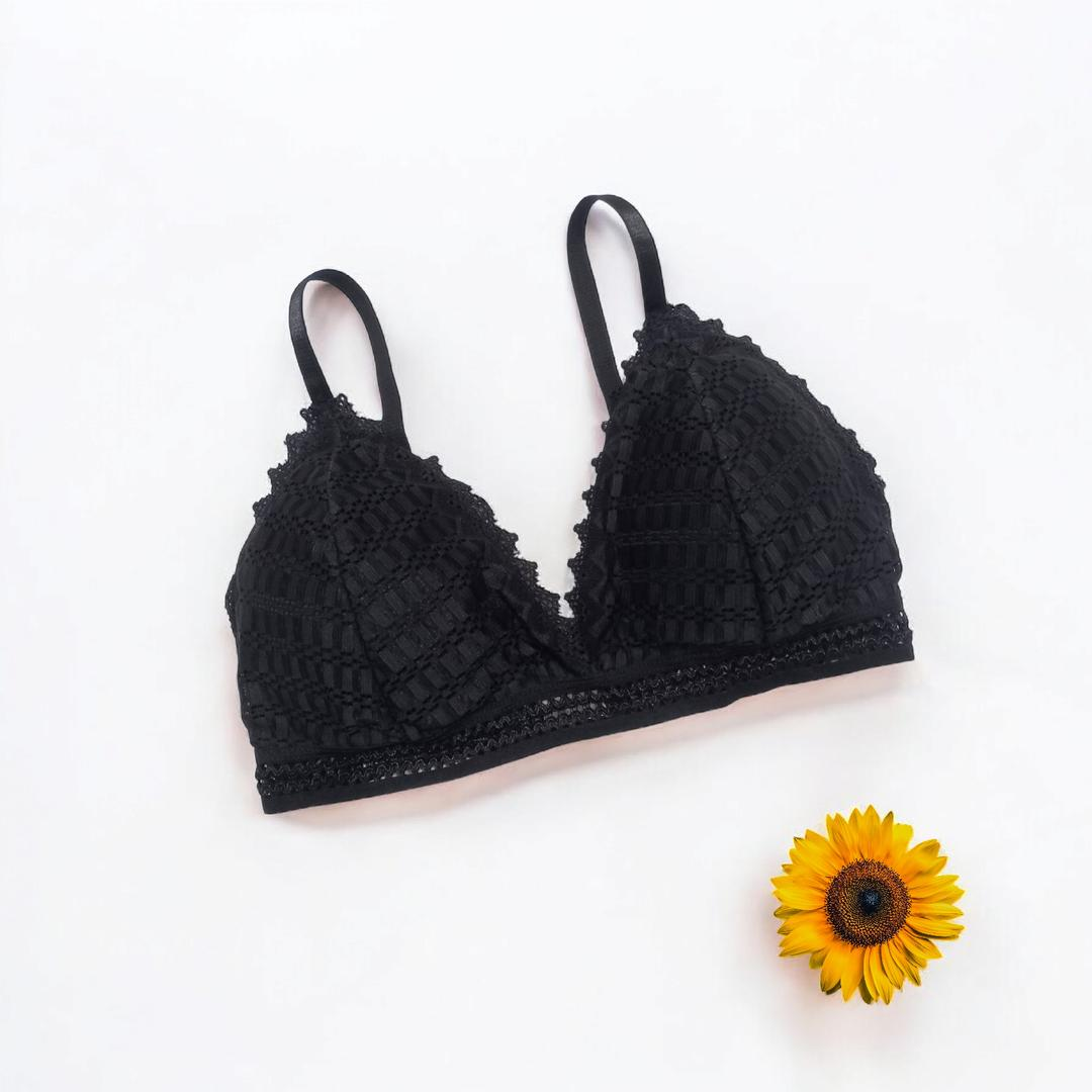 Spandex Lace Work Comfortable & Light Weight Padded Bra 129