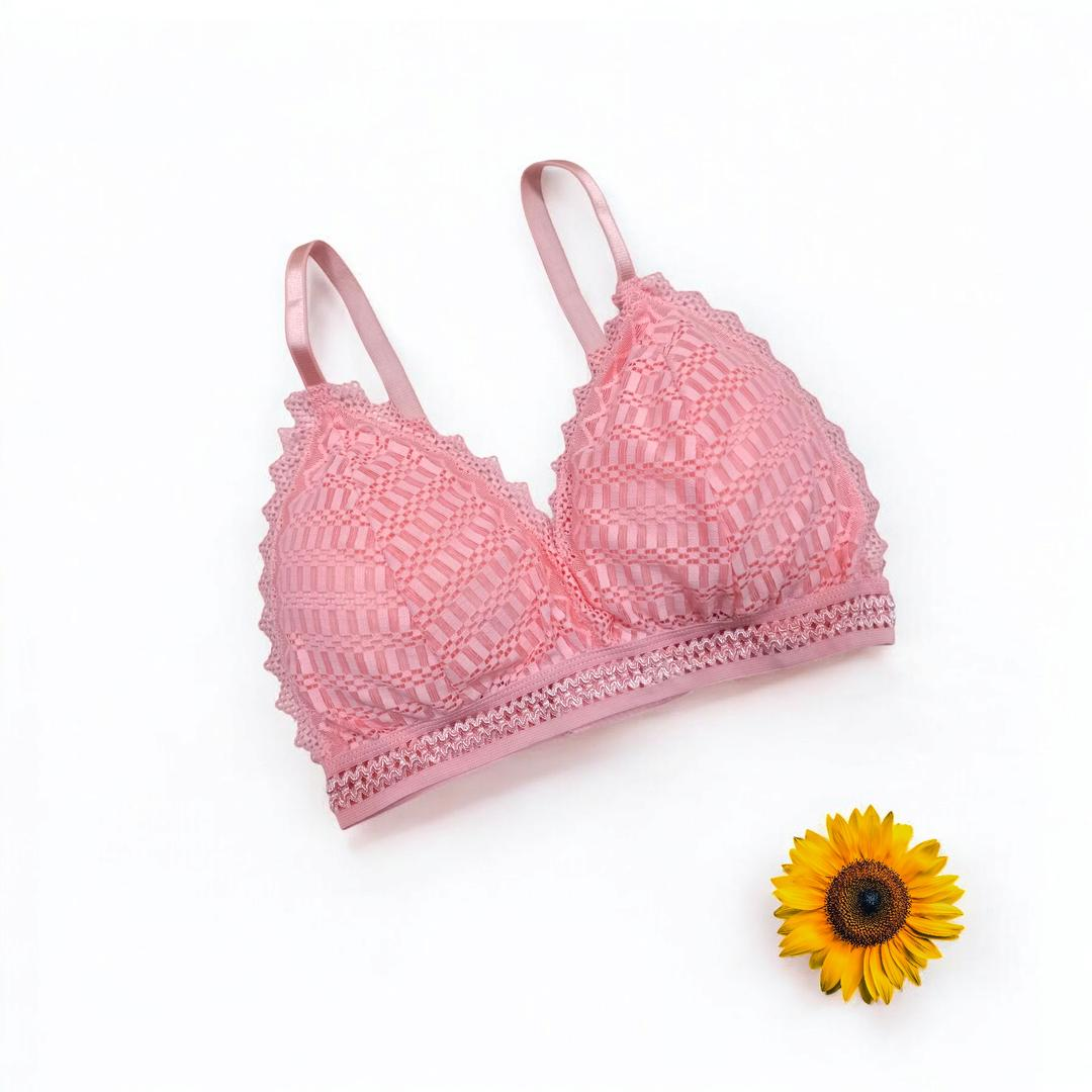 Spandex Lace Work Comfortable & Light Weight Padded Bra 134